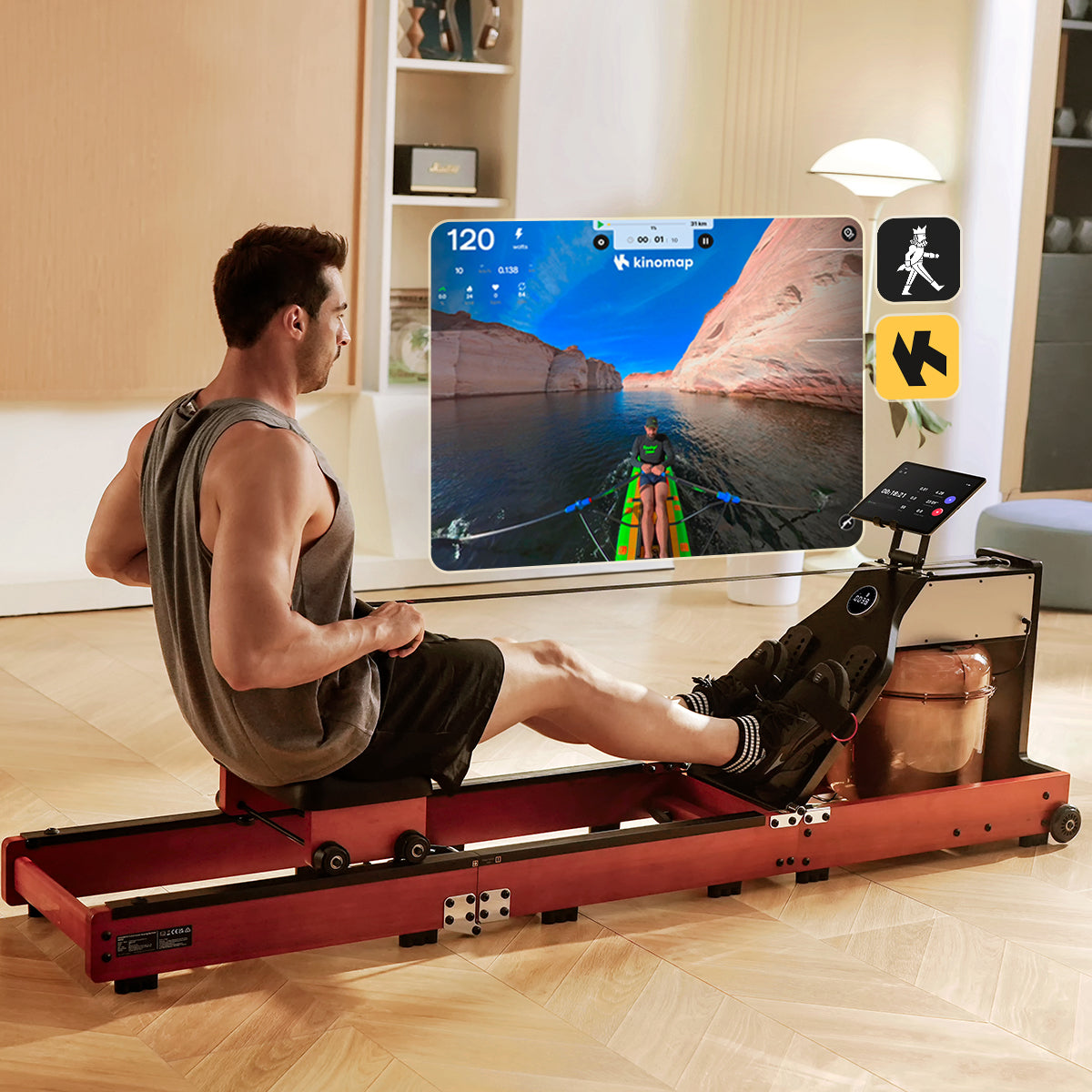 water rowing machine