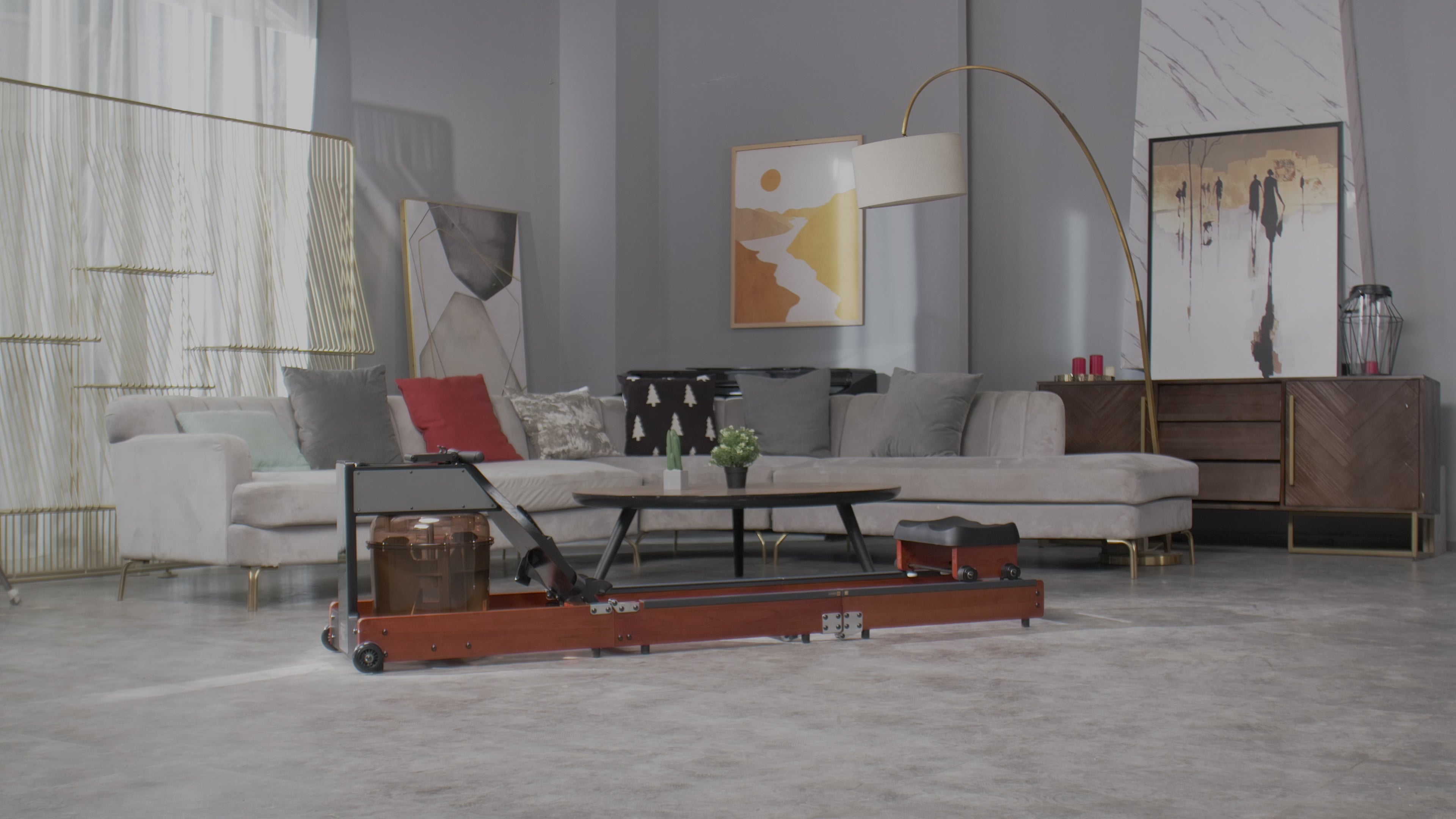 water rowing machine